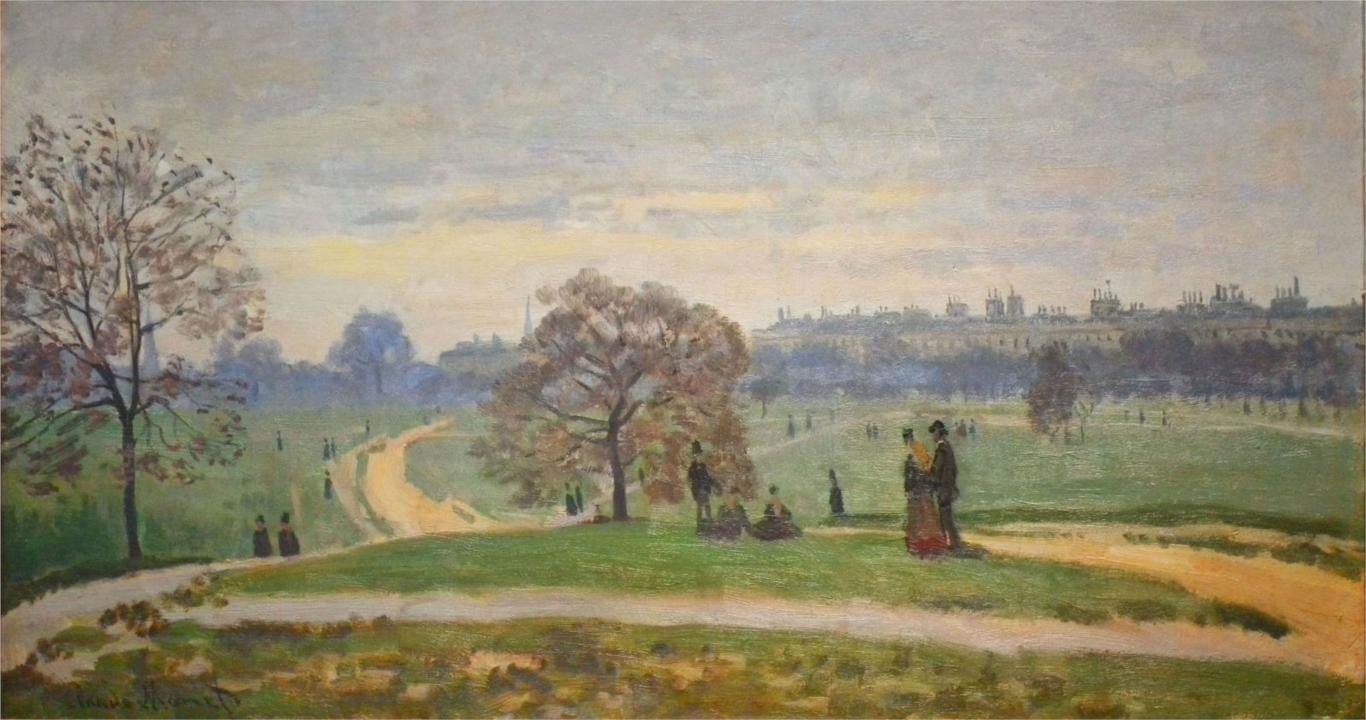 Hyde Park - Claude Monet Paintings
